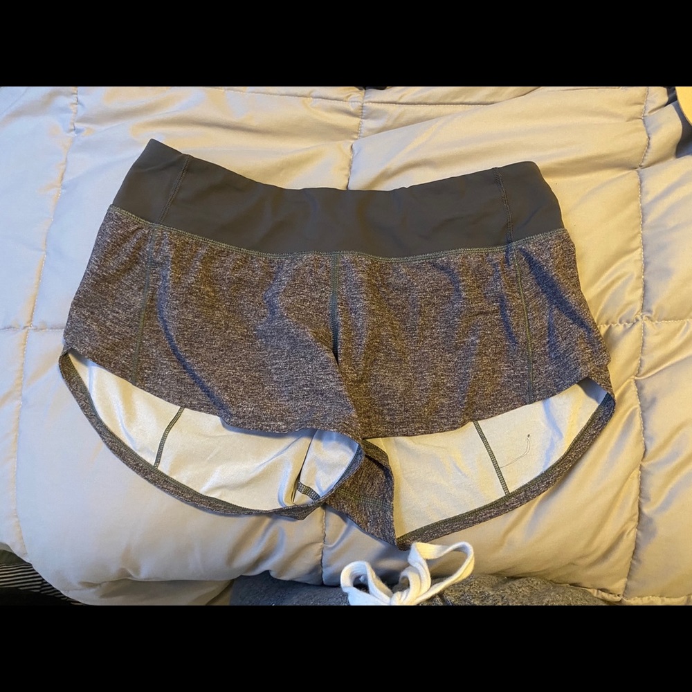 Grey Lululemon Shorts! Perfect Condition
